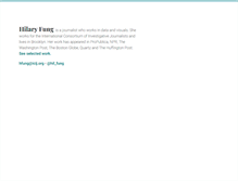 Tablet Screenshot of hilaryfung.com